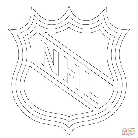 NHL Logo coloring page | Free Printable Coloring Pages