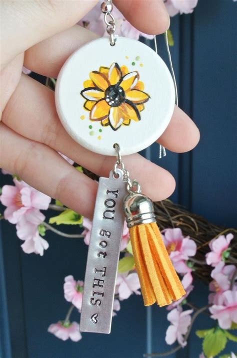 Sunflower Car Accessories Sun Flower Car Charm You Got This | Etsy ...