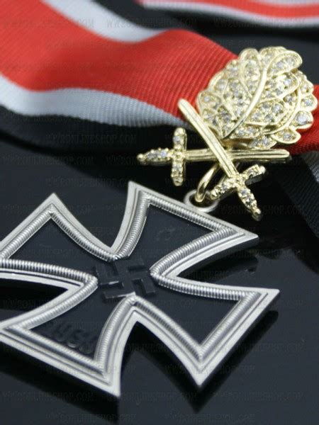 German WWII Knight's Cross with Golden Oak Leaves, Swords and Diamonds