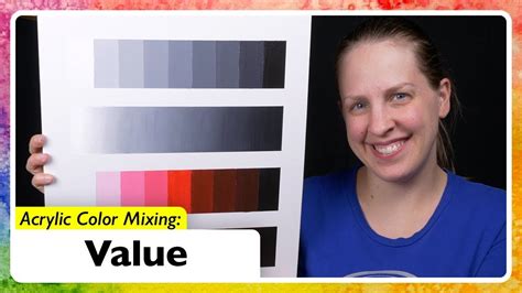 Acrylic Color Mixing: Value - YouTube