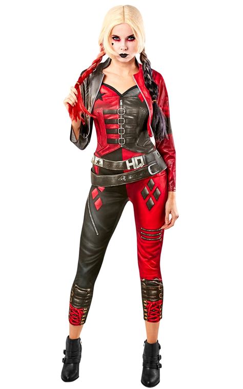 Harley Quinn Suicide Squad 2 Costume Red & Black