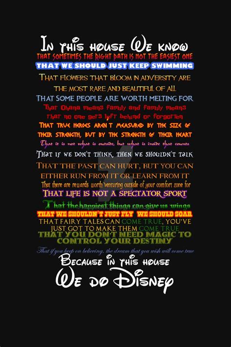 In This House We Do Disney | Inspirational quotes disney, Disney quotes, Quotes disney