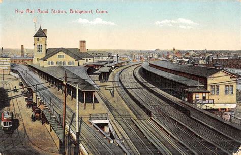 Bridgeport Connecticut New Railroad Station Antique Postcard K46866 - Mary L. Martin Ltd. Postcards