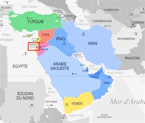 Jerusalem map middle east - Jerusalem on map of middle east (Israel)