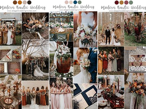 7 Pretty Chic Modern Rustic Wedding Colors and Ideas - Elegantweddinginvites.com Blog