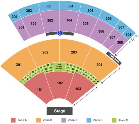 AVA Amphitheater Seating Chart