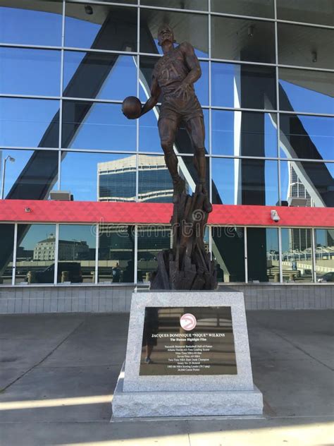 Dominique Wilkins. Statue outside Philips Arena in Atlanta, GA # ...