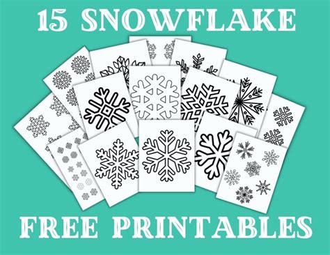 FREE Printable Snowflake Patterns (Large and Small Snowflakes) - OriginalMOM