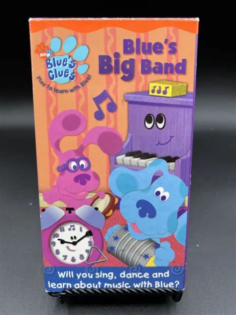 NICK JR BLUE’S Clues Play Learn Blues Big Band VHS Video Tape Nickelodeon RARE! $15.03 - PicClick AU