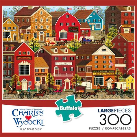 Charles Wysocki Lilac Point Glen 300 Large Piece Jigsaw Puzzle in 2021 ...