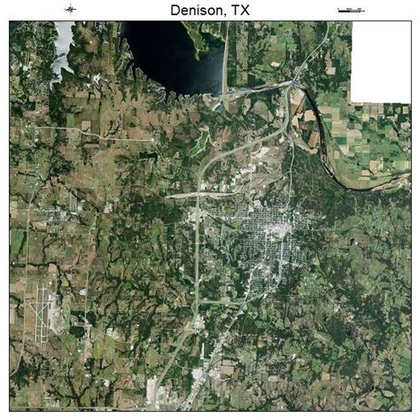 Aerial Photography Map of Denison, TX Texas