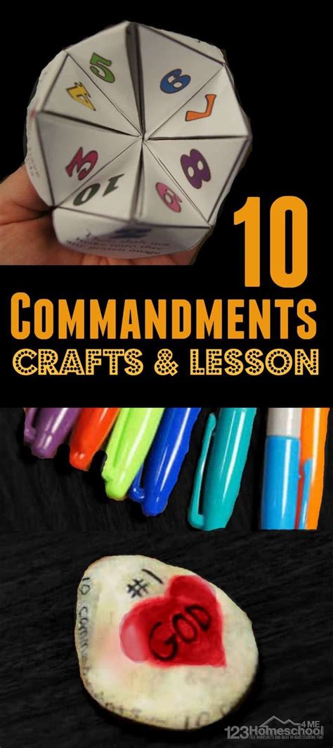 Ten Commandments for Kids | Sunday school crafts for kids, 10 commandments craft, Bible school ...