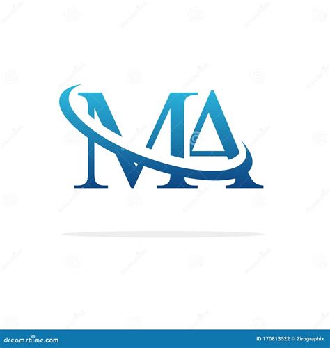 Creative MA Logo Icon Design Stock Vector - Illustration of alphabet, business: 170813522