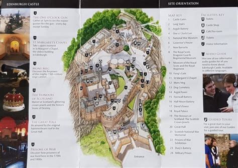 Edinburgh Castle Scotland Map