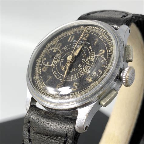 Vintage rare Harman Watch Company Chronograph military watch 1940 ...