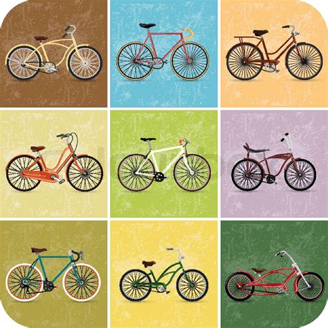 Vintage Retro Bicycle Background | Stock vector | Colourbox