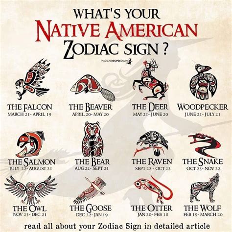 Native American Zodiac & Astrology | Birth Signs & Totems | Native american zodiac signs, Native ...