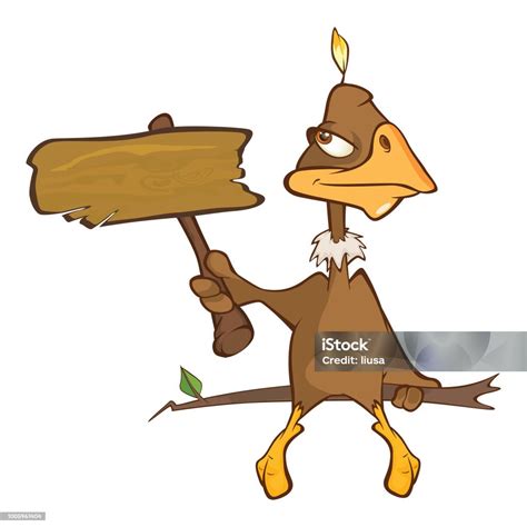 Illustration Of Cute American Condor Cartoon Character Stock Illustration - Download Image Now ...