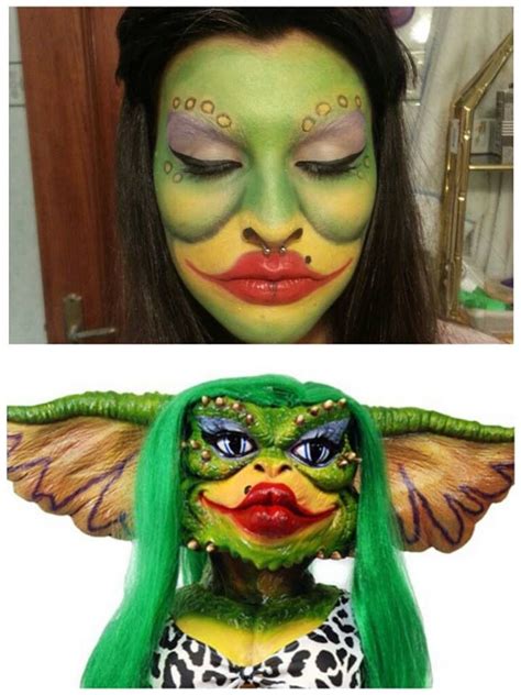 Gremlin face paint 80s Halloween Costumes, Halloween Pins, Fall Halloween Decor, Halloween Looks ...