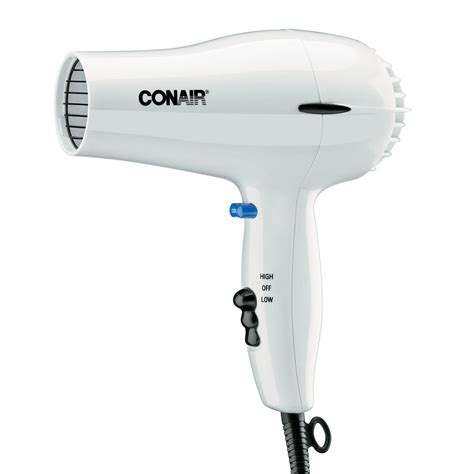 Conair Hospitality 047W Compact Hair Dryer w/ Cool Shot Button - (2) Heat/Speed Settings, White