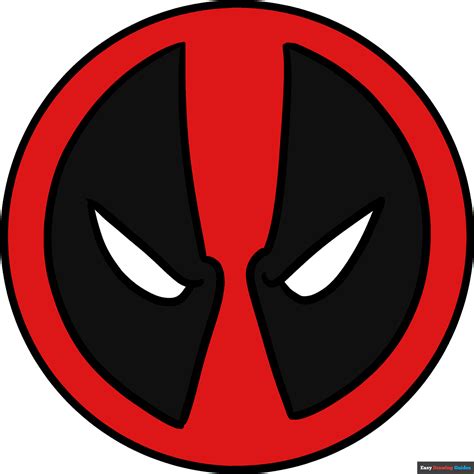 How to Draw the Deadpool Logo - Really Easy Drawing Tutorial