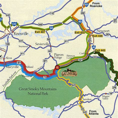 Gatlinburg Tn City Map