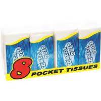 Wholesale 8pk POCKET TISSUES - GLW