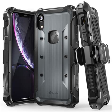 Vena iPhone XR Case, [vArmor] Rugged Holster Case for iPhone XR (Space ...