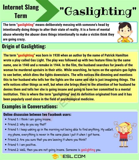 "Gaslighting" Meaning, Origin and Examples • 7ESL