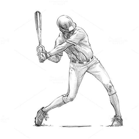 Sketchy baseball drawing set | Drawings