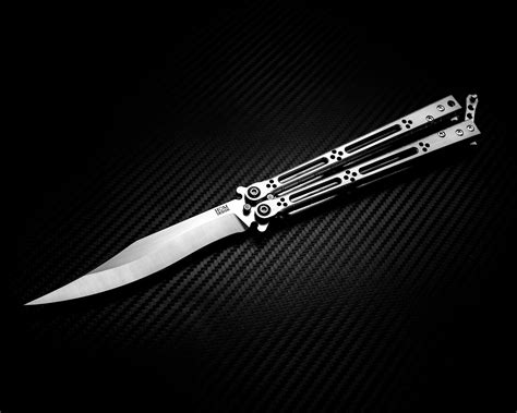 The Titanium HOM Designs Basilisk-R Butterfly Knife Bali Baby ...