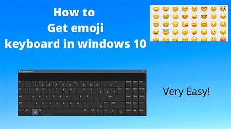 How to get Emoji keyboard in Windows 10 - YouTube
