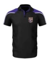 Monkwearmouth Academy Contrast Black/Purple Polo shirt (Unisex ...