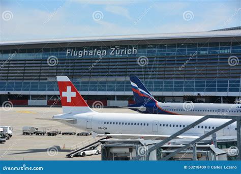 Zurich Airport in Switzerland Editorial Stock Image - Image of landmark, modern: 53218409