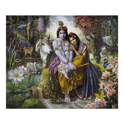 Radha & Krishna -The Divine All-Attractive Couple Poster #radha # ...