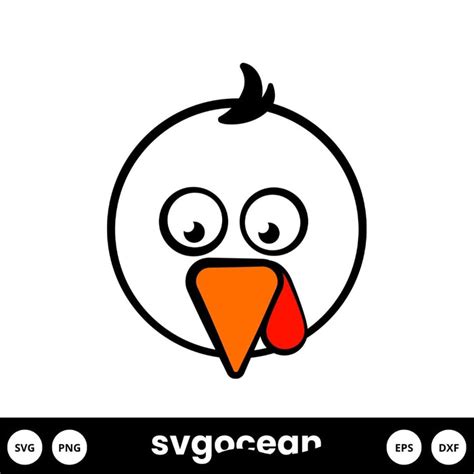 Cute Turkey Svg vector for instant download - Svg Ocean — svgocean