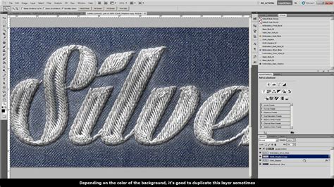 Realistic Embroidery - Photoshop Actions - Tutorial | Photoshop actions tutorial, Photoshop ...