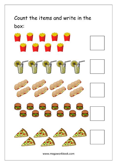 counting numbers worksheets - Google Search | Kindergarten math ...