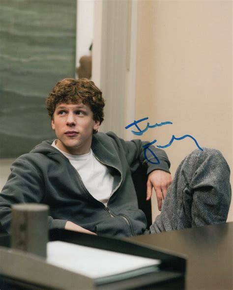 JESSE EISENBERG SIGNED AUTOGRAPH 8X10 PHOTO - THE SOCIAL NETWORK MARK ...