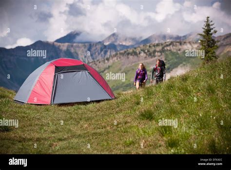 Camping near Paradise Divide in the West Elk Mountains, Crested Butte, Colorado, USA Stock Photo ...