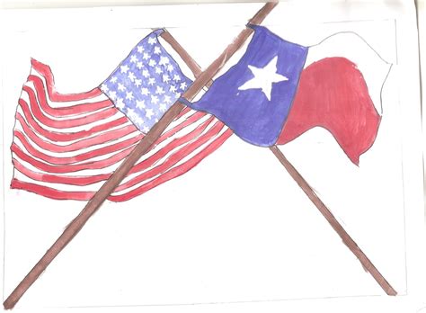 Texas Flag Sketch at PaintingValley.com | Explore collection of Texas ...