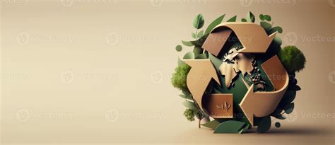 Recycle symbol copy space, Eco friendly earth background. Generative AI 23146382 Stock Photo at ...