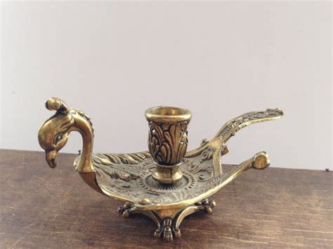 Brass peacock candle holder Made in Italy Bird shape candle holder Antique home Wedding decor