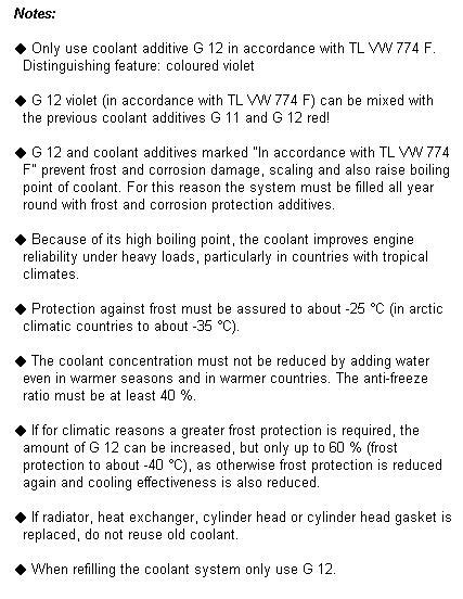 G12 coolant | TDIClub Forums