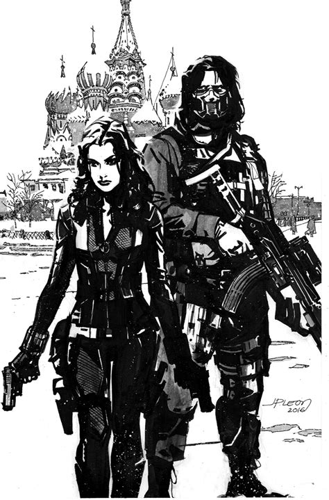 | My Black Widow & Winter Soldier commission by John...