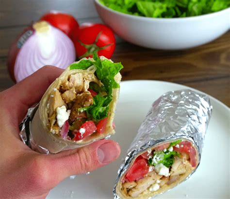 Mediterranean Chicken Wraps - THE MEAL PREP MANUAL