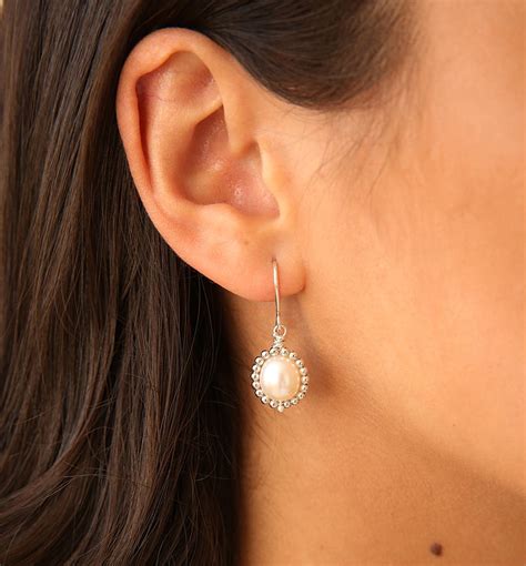 Beaded Freshwater Pearl Earrings By Sarah Hickey | notonthehighstreet.com