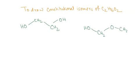 SOLVED: 2) Draw all constitutional isomers of CzH;Oz 3) Draw the Lewis structure corresponding ...