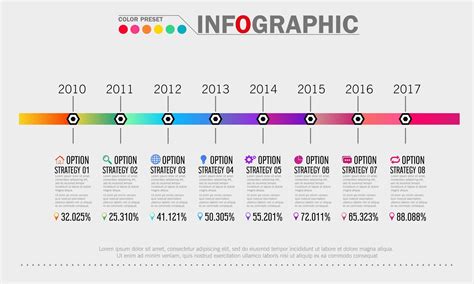 Business Timeline Infographic Template 830219 Vector Art at Vecteezy
