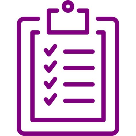 Purple clipboard 2 icon - Free purple clipboard icons